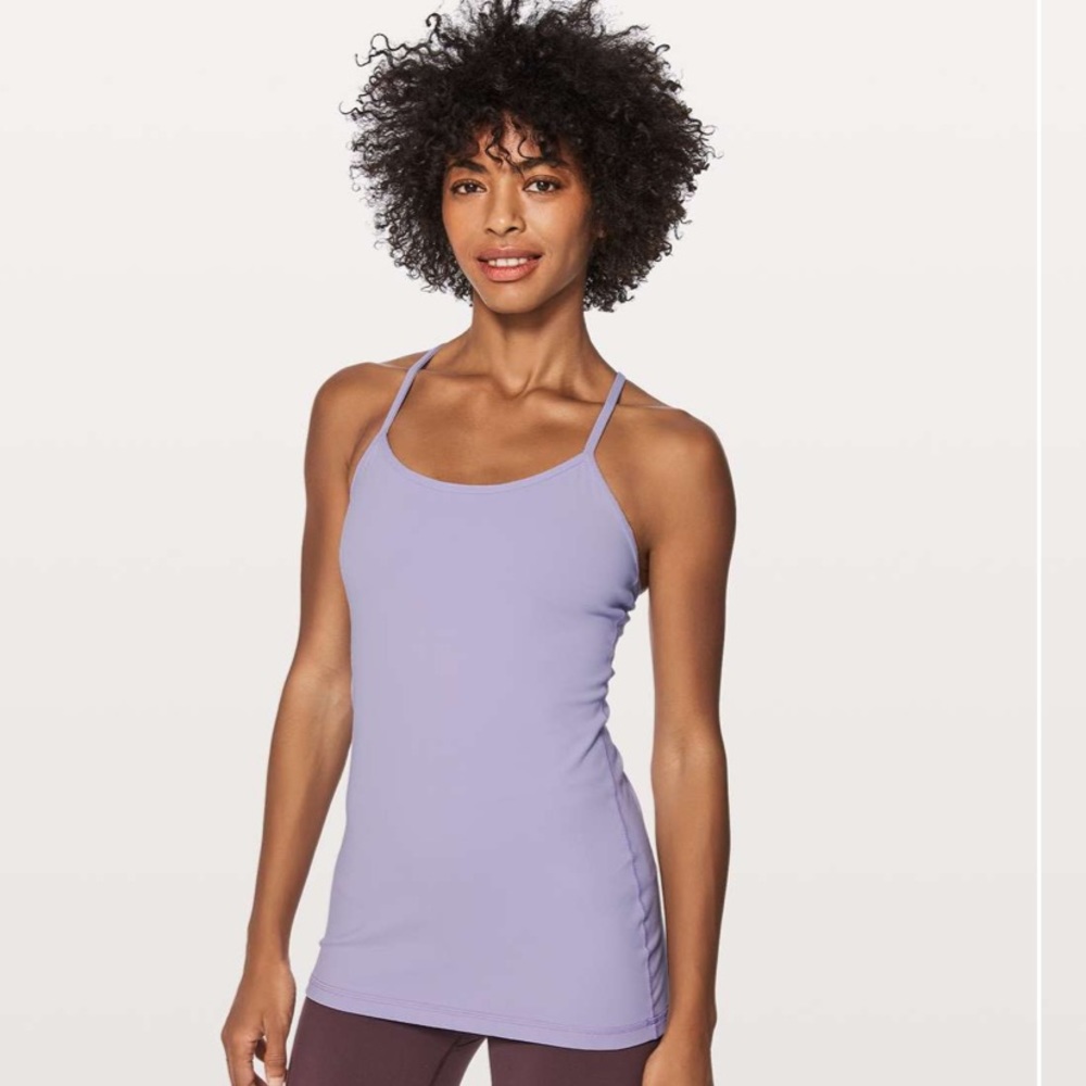 Lululemon light purple Power Y tank